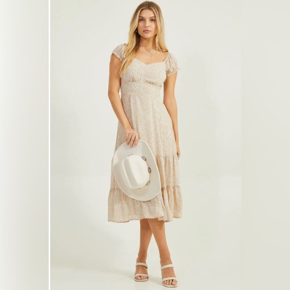 Bethany Floral Midi Dress